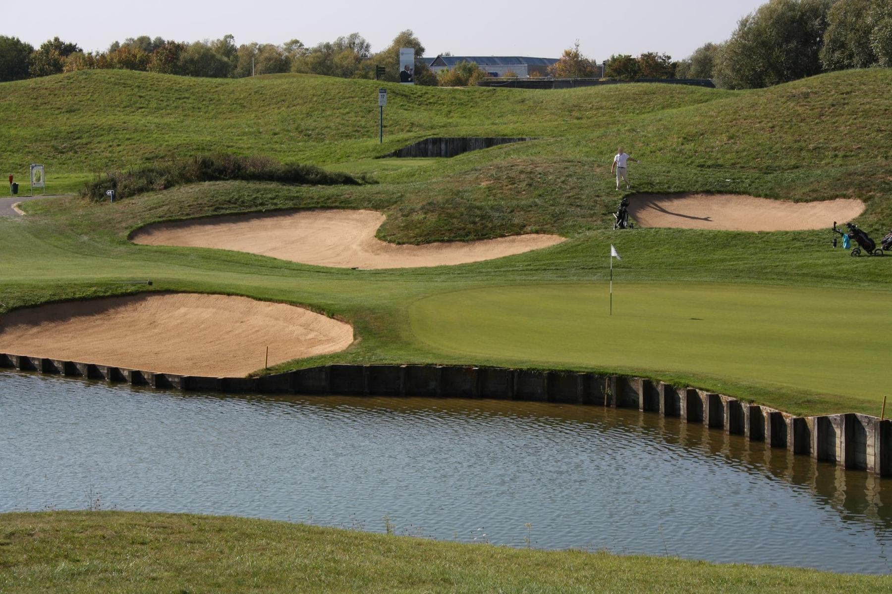 A green at Le Golf National in Guyancourt