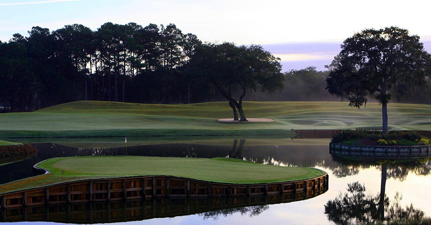 17th hole at the TPC Sawgrass Stadium Course in Ponte Vedra Beach